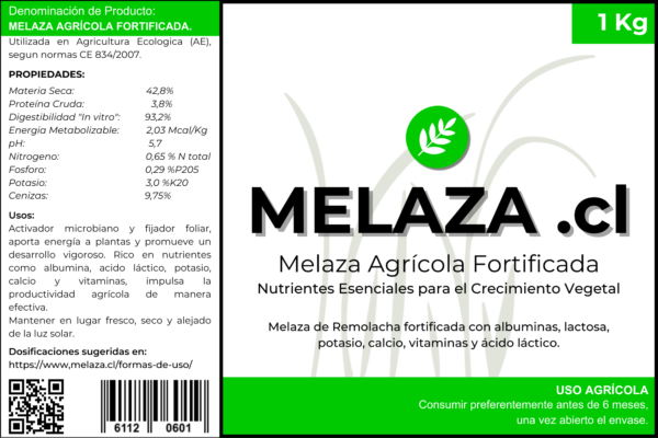 Etiqueta Melaza AGRICOLA 1Kg